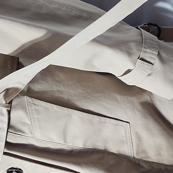 Sears Lined Women's‎ Trench Coat Jacket Long Sleeve beige/Tan Size 12 - Picture 6 of 13